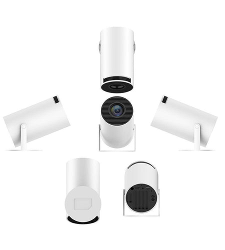 Portable Projector Small Straight Projector for Home Use 180 Degrees Projection