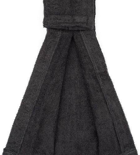 Football Towel, Pure Cotton Quarterback Football Field Towel with Hook & Loop Closure, Sports Towels for Sweat & Maintaining Grip, Versatile Towel for Gym, Yoga, Youthful Football, Black