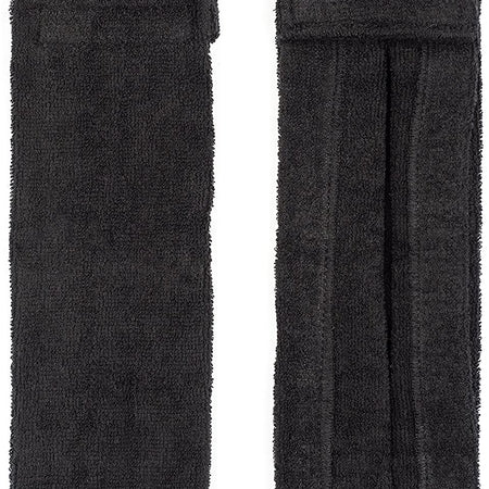 Football Towel, Pure Cotton Quarterback Football Field Towel with Hook & Loop Closure, Sports Towels for Sweat & Maintaining Grip, Versatile Towel for Gym, Yoga, Youthful Football, Black