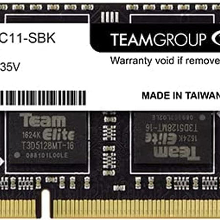 Elite DDR3L 8GB Single 1600Mhz PC3-12800 CL11 Unbuffered Non-Ecc 1.35V SODIMM 204-Pin Laptop Notebook PC Computer Memory Module Ram Upgrade - TED3L8G1600C11-S01