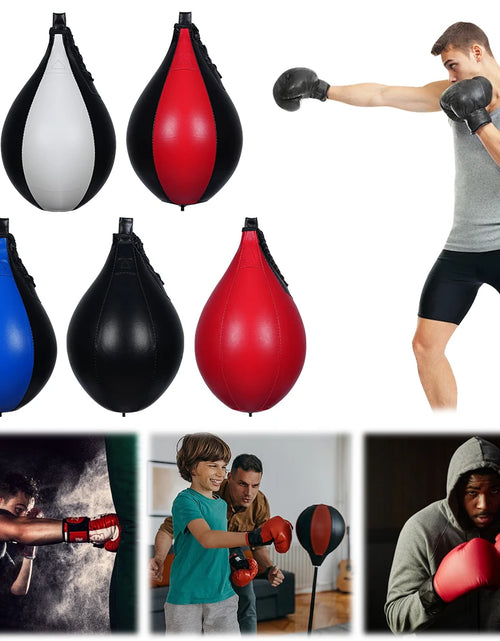 Load image into Gallery viewer, Boxing Speed Ball Hanging Punching Bag PU Leather Boxing Reflex Ball Stress Relief Boxing Striking Bag Boxing Equipment

