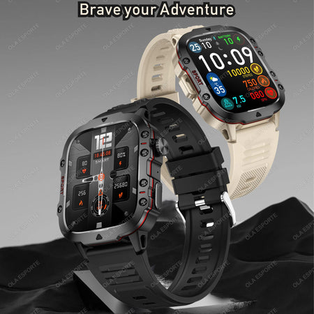 Original Men Smartwatch Flashlight Bluetooth Call Fitness Clock IP68 Waterproof Sports Men for Android IOS Smart Watch 2025 New