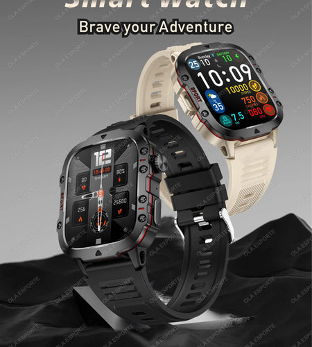 Original Men Smartwatch Flashlight Bluetooth Call Fitness Clock IP68 Waterproof Sports Men for Android IOS Smart Watch 2025 New