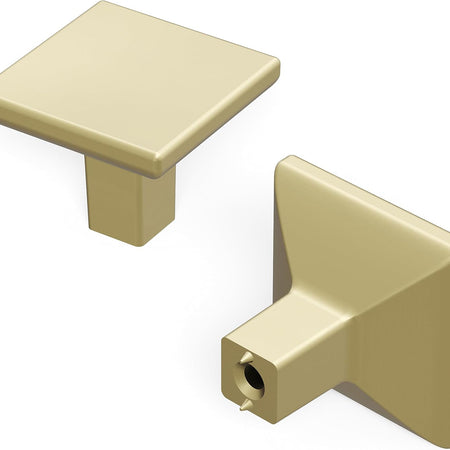 HH075341-EGN-10B Skylight Collection Pull, 1-1/4 Inch Square, Elusive Golden Nickel, 10 Count