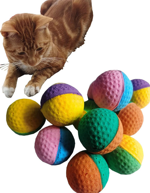 Load image into Gallery viewer, Cat Foam Ball Cat Sponge Ball Toy Cat Soccer Ball Toy (Two Color Pet Ball)
