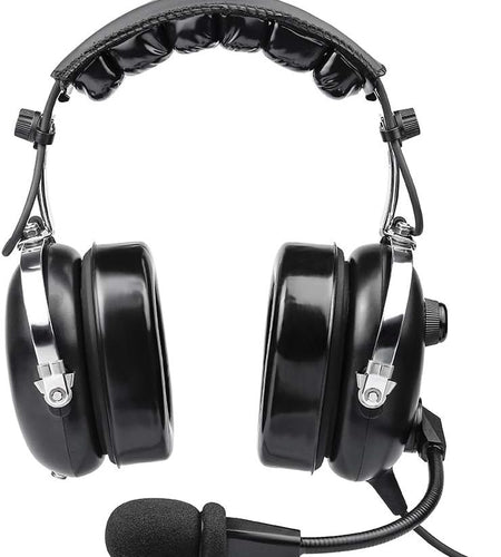 Aviation Headset for Pilots, Aviation Headset with Comfort Ear Seals, 24Db Noise Cancelling, MP3 Support and Carrying Case