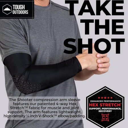Sports Compression Arm Sleeves - Athletic & Shooting Sleeve for Youth, Kids, Men & Women - Football, Basketball & Baseball