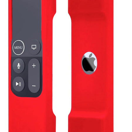 Silicone Case Compatible with Apple TV 4K 4Th 5Th Generation Siri Remote - Anti-Slip Shock Proof Soft Remote Cover Case Compatible with Apple TV 4K 4Th 5Th Gen Siri Remote Controller -Red