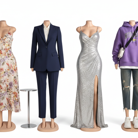 Headless Mannequins in Stylish Outfits