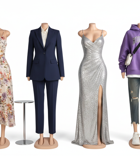 Headless Mannequins in Stylish Outfits