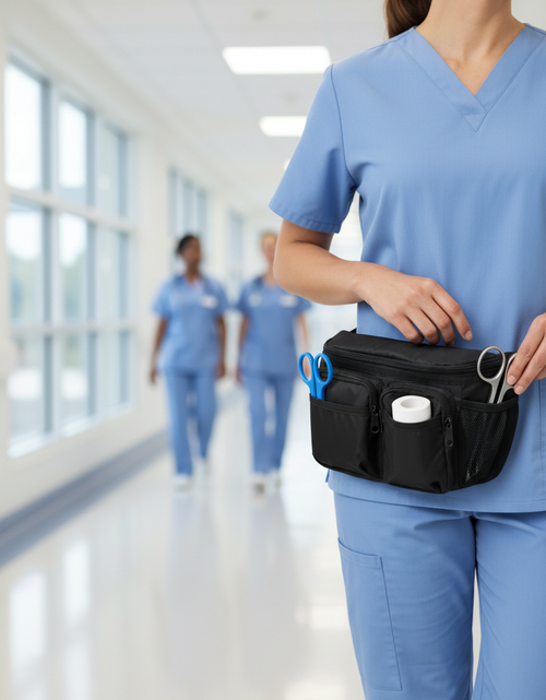 Load image into Gallery viewer, Nurse wearing nursing fanny pack
